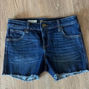 Kut from the Kloth Blue Jean Shorts Classic Cut-Off Style